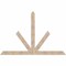 Ekena Millwork Saratoga Smooth Timber Gable Bracket, Douglas Fir, 96"W x 64"H x 3 1/2"D x 5 1/2"F, 16/12 Pitch GBW096X64X0406SAR00SDF - alternate 1